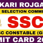 SSC GD Admit Card 2026