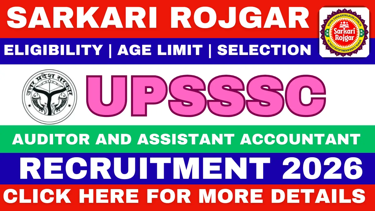 UPSSSC Auditor and Assistant Accountant Recruitment 2026