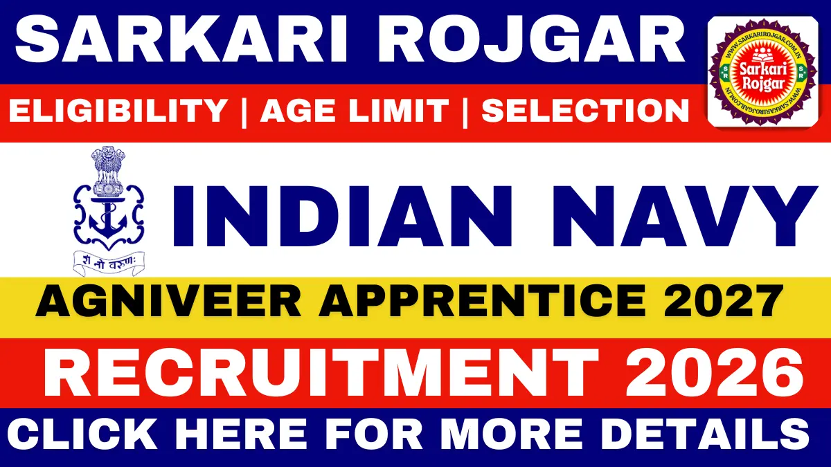Indian Navy Agniveer Apprentice Recruitment 2026