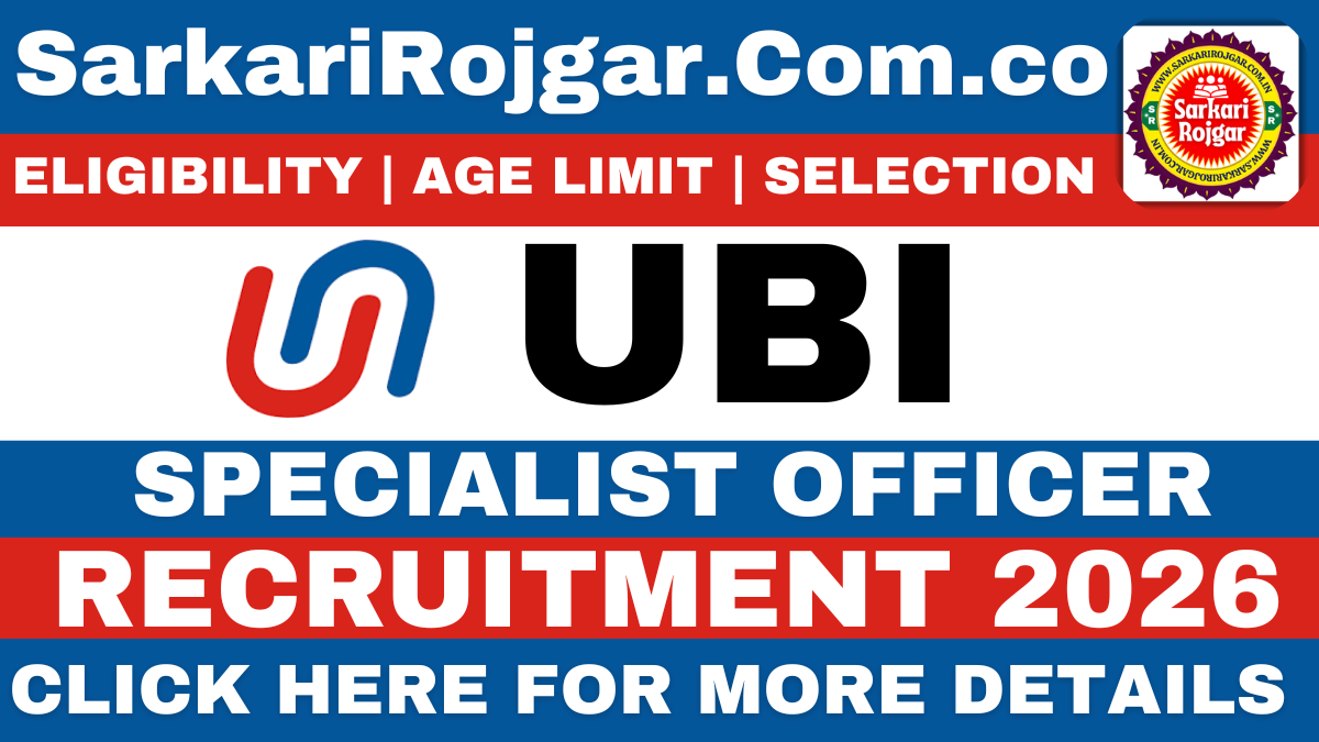 Union Bank of India Recruitment 2026