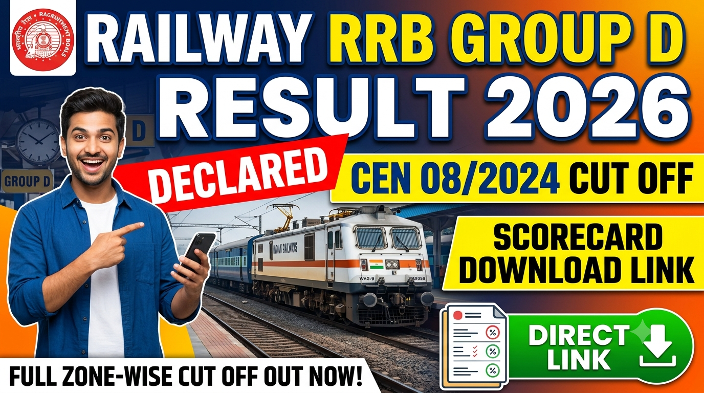 Railway RRB Group D Result 2026