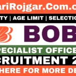 Bank of Baroda SO Recruitment 2026