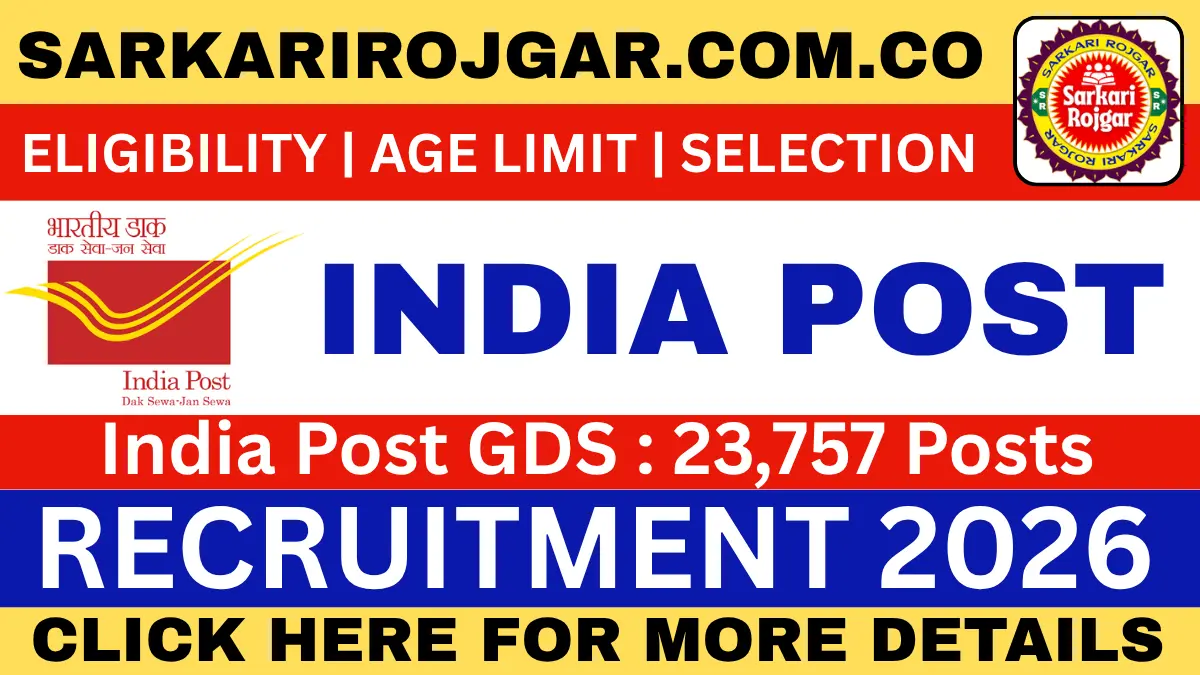 India Post GDS Recruitment 2026: Sarkari Rojgar