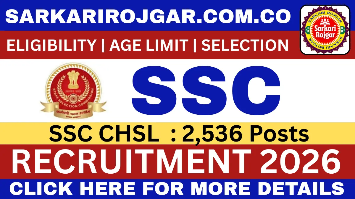 SSC CHSL Recruitment 2026