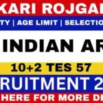 Indian Army 10+2 TES 57 Recruitment 2026