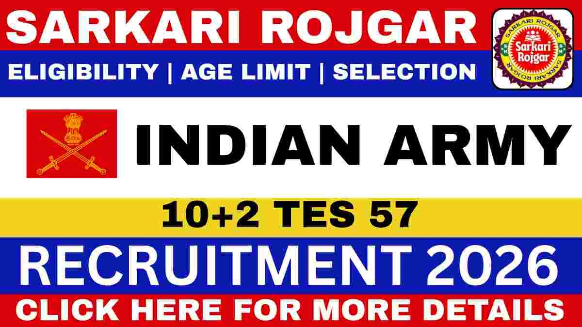 Indian Army 10+2 TES 57 Recruitment 2026