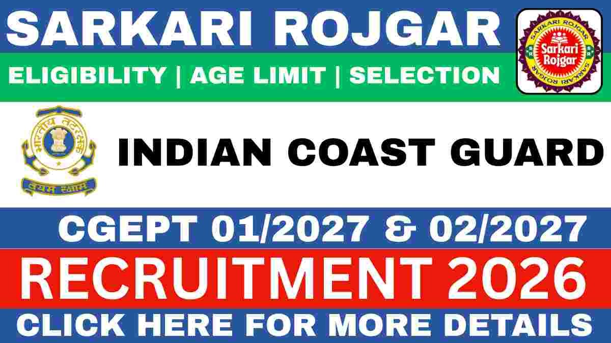Indian Coast Guard Recruitment 2026
