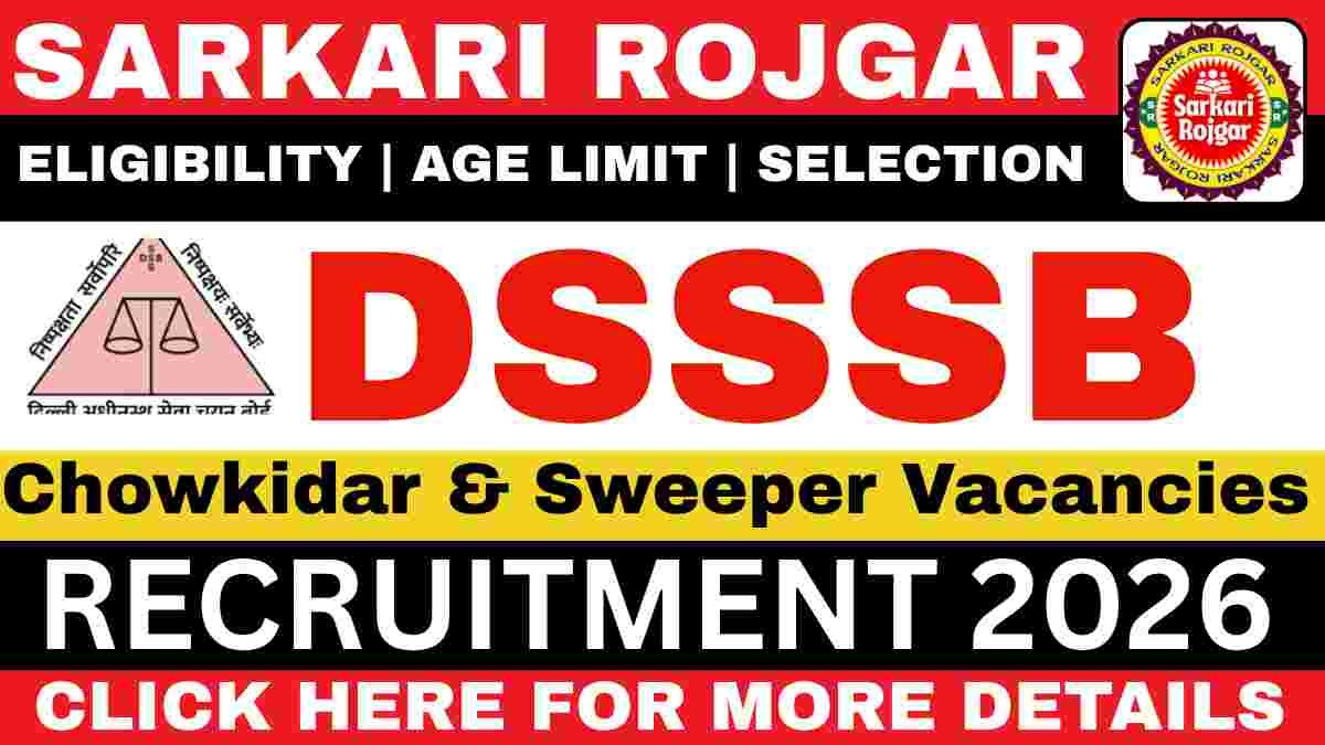 DSSSB Recruitment 2026