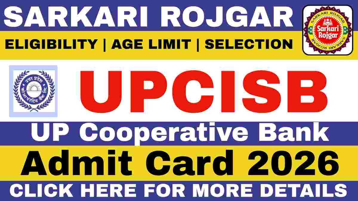 UPCISB UP Cooperative Bank Admit Card 2026