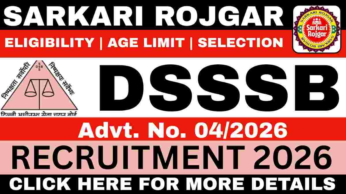 Delhi DSSSB Recruitment 2026