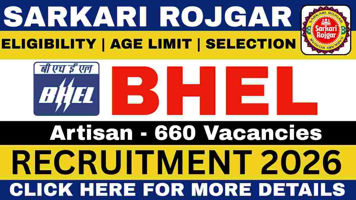 BHEL Artisan Recruitment 2026