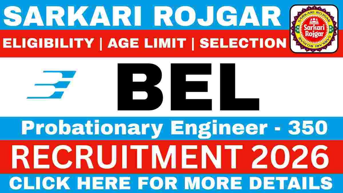 BEL Probationary Engineer Recruitment 2026