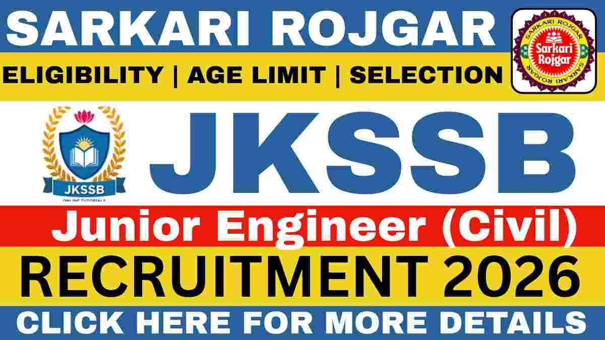 JKSSB JE Civil Recruitment 2026