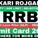 RRB ALP Admit Card 2026